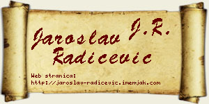 Jaroslav Radičević vizit kartica